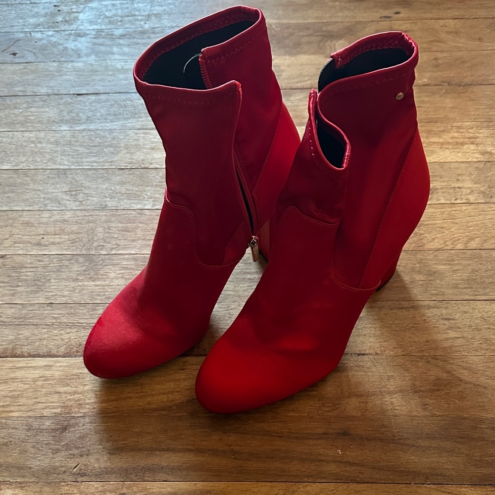 Circus by Sam Edelman Red Heeled Boots Size 10